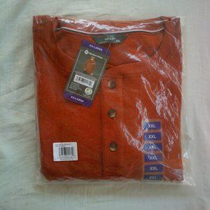 Long Sleeve Thermal Shirt:  (XXL) Men's Henley - Member's Mark. Never used!